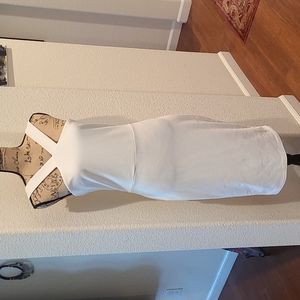 Missguided white bodycon dress.